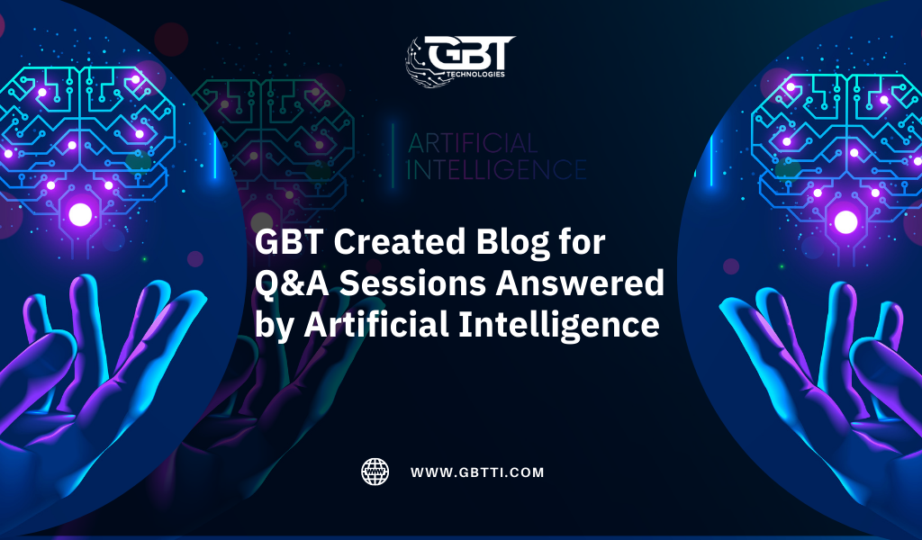 GBT Created Blog for Q&A Sessions Answered by Artificial Intelligence